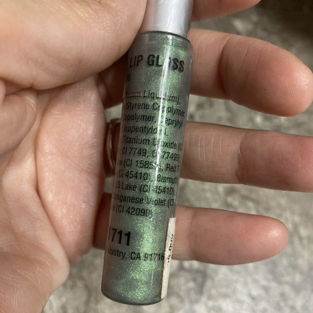 Very Rare Hot Topic Foil Lip Gloss (green‎ Shimmer) New Sealed NOS